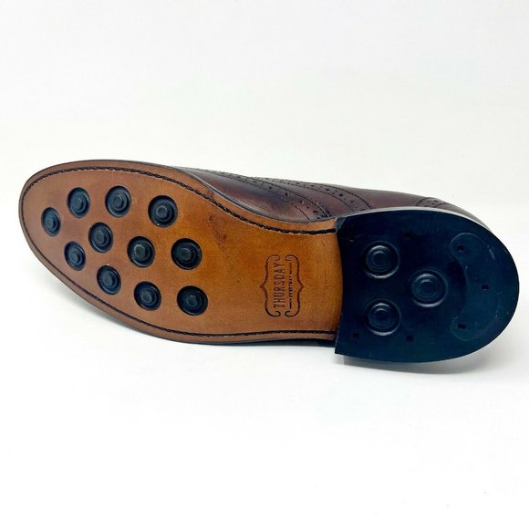 Thursday Boot Co Mens Mahogany Aviator Leather Dress Shoes - Picture 5 of 5
